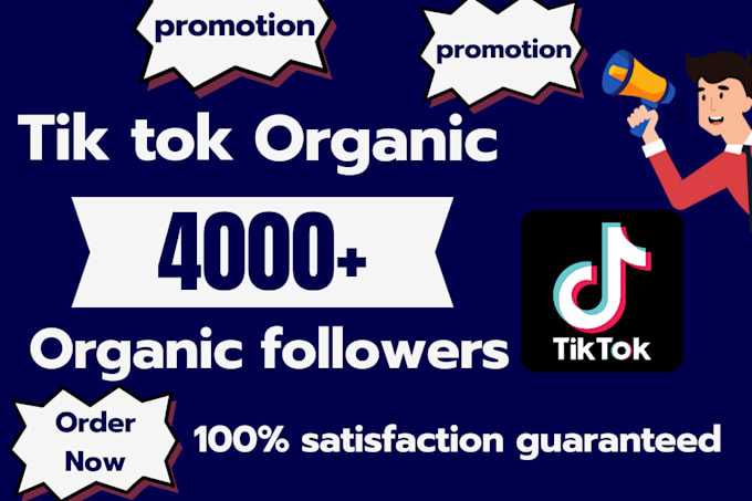 Gig Preview - Do super fast organic tiktok growth and increase followers