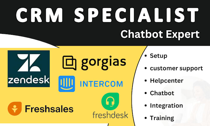 Gig Preview - Setup customize zendesk instance automation gorgias CRM freshdesk chatbot expert