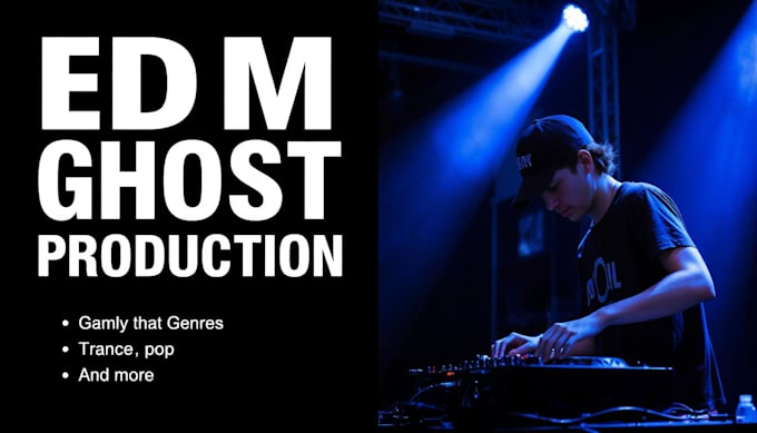 Gig Preview - Be your professional edm ghost producer for original tracks and remixes