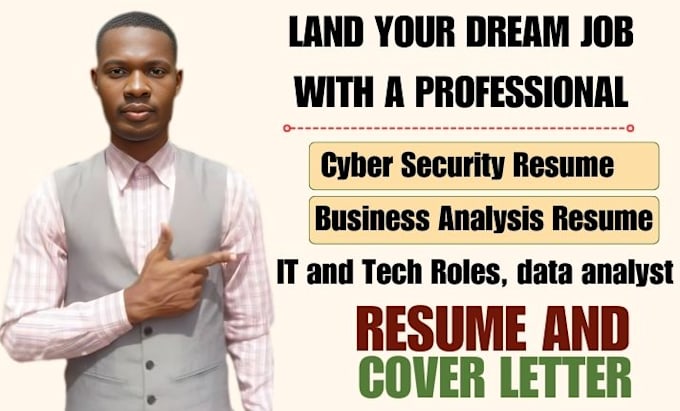 Gig Preview - Write cyber security, data analyst, data science, grc, business analysis resume