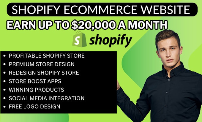 Gig Preview - Build design premium shopify ecommerce website redesign shopify store