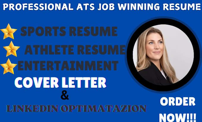 Gig Preview - Craft a job winning resumes for media, entertainment, and sports