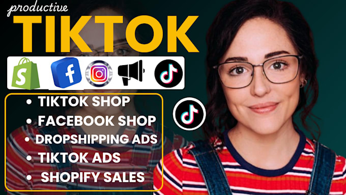 Gig Preview - Setup tiktok shop, stan store dropshipping marketing and shopify marketing