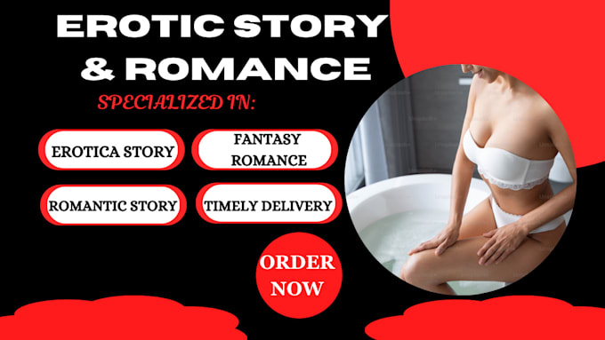 Gig Preview - Ghostwrite romance story, erotic story, nsfw fanfiction, nfw story, bdsm story