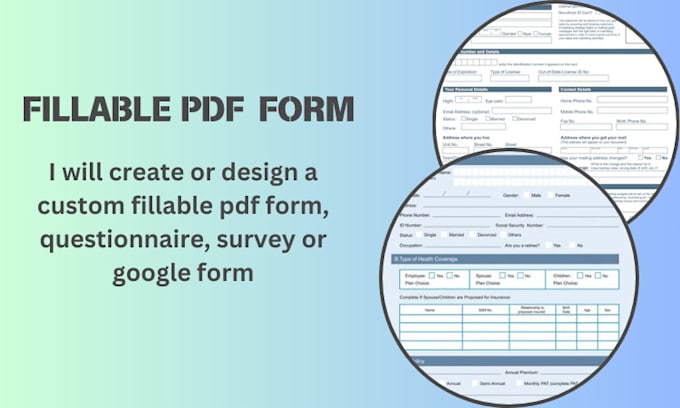 Gig Preview - Convert, design, and create high quality fillable PDF forms