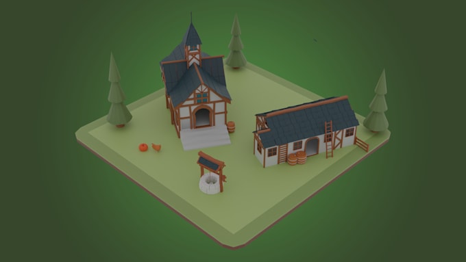 Gig Preview - Create low poly game ready 3d assets