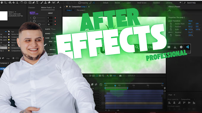 Gig Preview - Edit any after effects template or make a custom animation