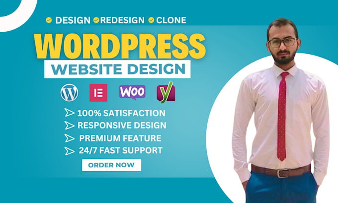 Gig Preview - Create responsive wordpress website design, blog or website development