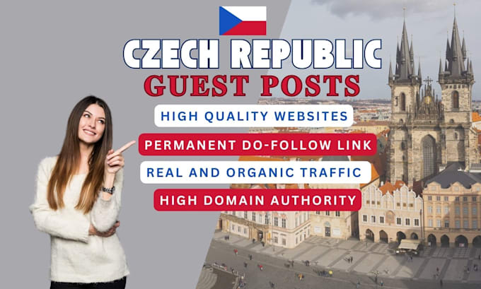 Gig Preview - Create do follow SEO backlinks from czech republic via guest post