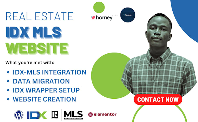 Gig Preview - Create idx website mls website houzez theme homey website idx mls integration