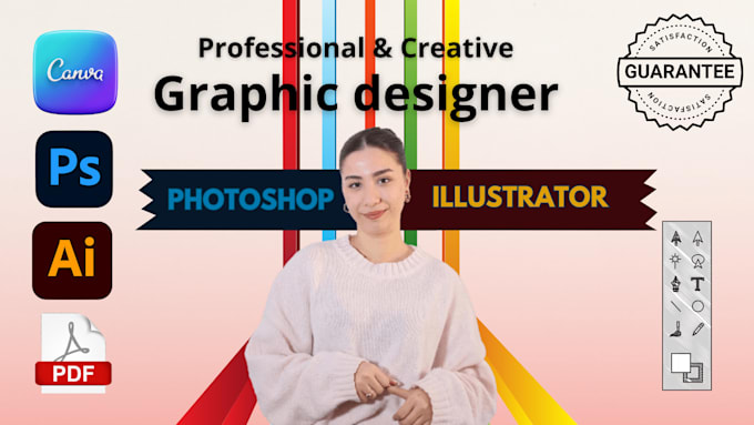 Gig Preview - Be your professional graphic designer of any complexity