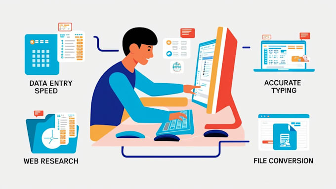 Gig Preview - Do accurate data entry, typing work, web research, and file conversion