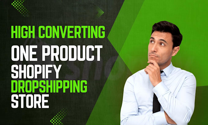 Bestseller - create one product shopify dropshipping store, website