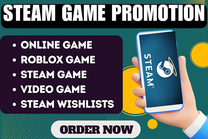 Gig Preview - Do steam game promotion steam game wishlist steam game marketing game promotion