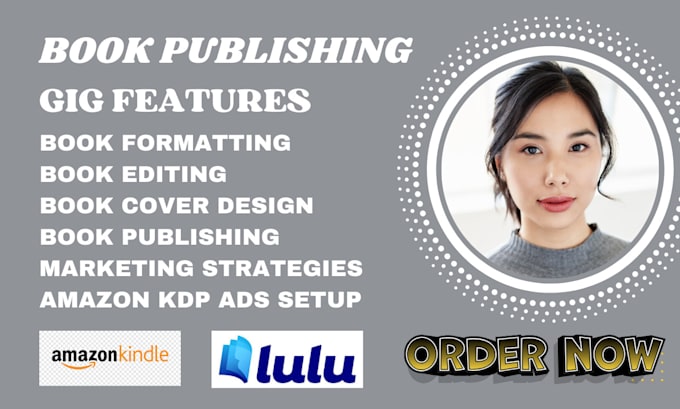 Gig Preview - Kindle book formatting and layout design for amazon kdp publishing kdp ads setup