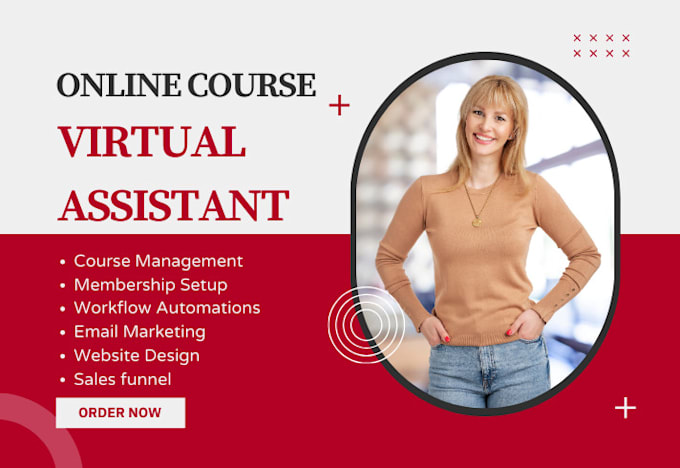 Gig Preview - Be your virtual assistant for online courses in kajabi and gohighlevel