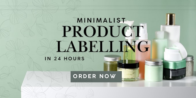 Gig Preview - Do professional product label designs with custom mockups