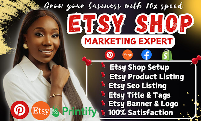 Gig Preview - Do etsy store creation or shop setup with etsy seo listings and stan store