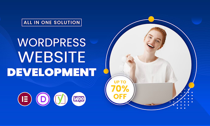 Gig Preview - Build wordpress website design or create ecommerce store website development