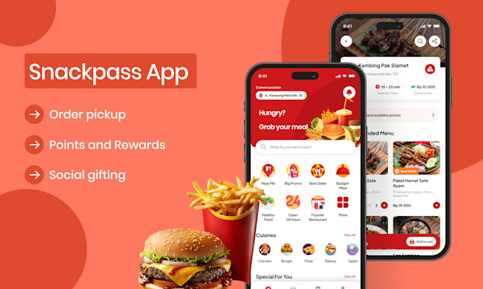 Gig Preview - Develop a custom food ordering and pickup app for seamless customer experience