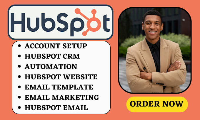 Gig Preview - Do hubspot CRM hubspot email marketing template hubspot website automation