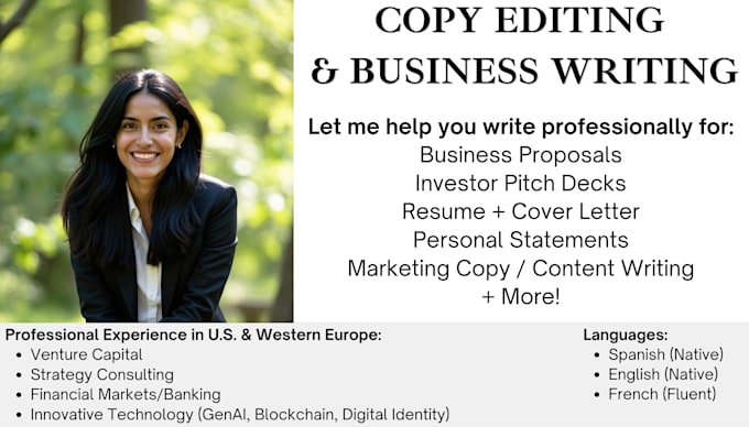 Bestseller - copy edit your business documents