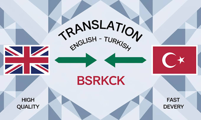 Gig Preview - Translate english to turkish or turkish to english