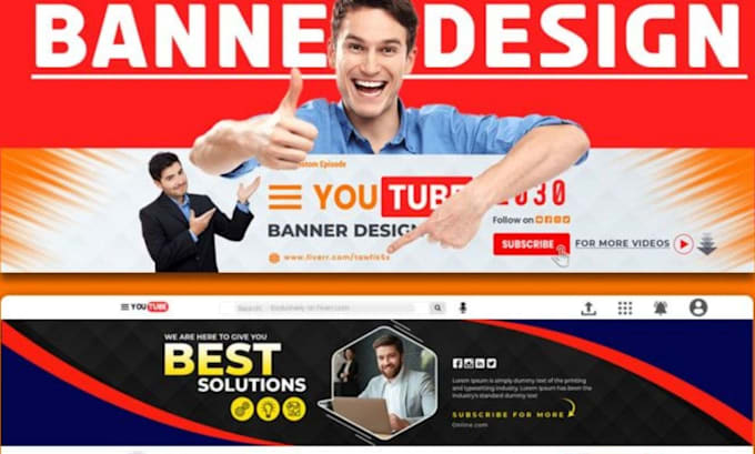 Gig Preview - Create youtube  banner channel logo design  SEO channel branding