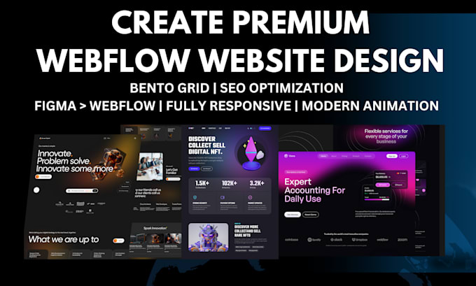 Gig Preview - Do premium webflow website design, convert figma to webflow website