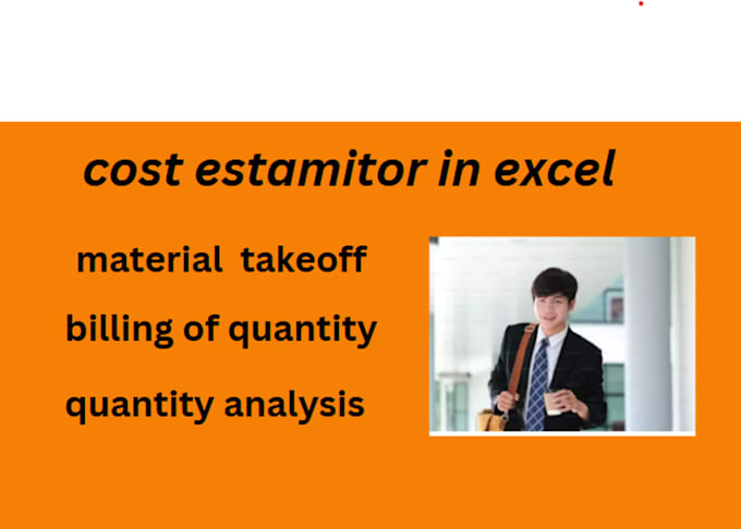 Gig Preview - Do all type of cost estimate and material take of on microsoft excel