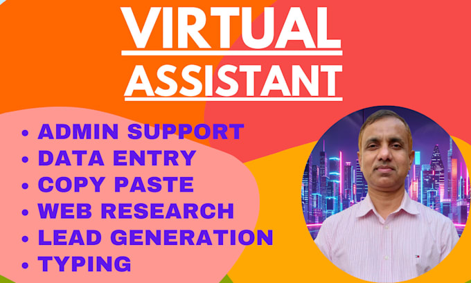 Gig Preview - Be a virtual assistant for admin tasks, data entry, typing, web research