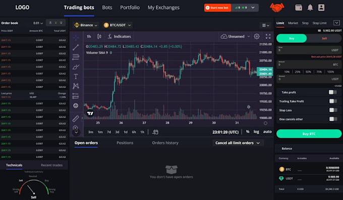 Gig Preview - Build crypto arbitrage bot, binance bot, future bot 3commas bot hft trading bot