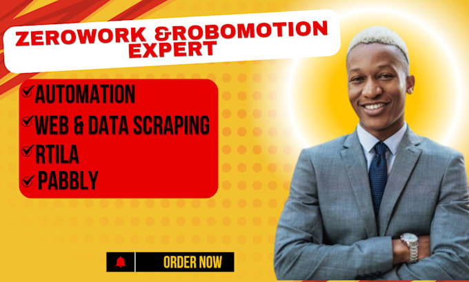 Gig Preview - Automate your business with zerowork robomotion for maximum efficiency