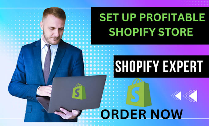 Gig Preview - Set up shopify store virtual assistant for profitable dropshipping store design