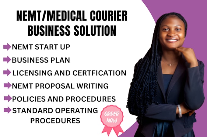 Gig Preview - Do nemt business plan, nemt certification register, license, policies and proced