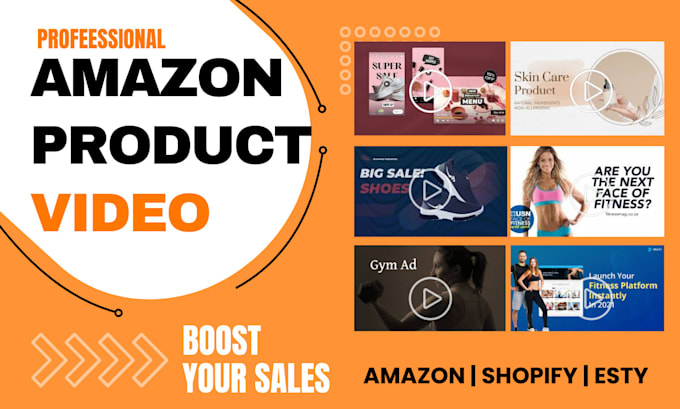 Gig Preview - Create or edit product video ad for amazon shopify aliexpress dropshipping store