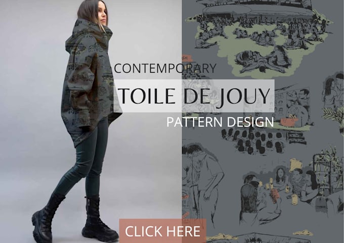 Gig Preview - Contemporary toile de jouy design