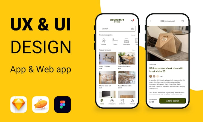 Gig Preview - Design you an amazing mobile app or web app, UX and UI