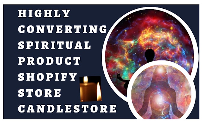 Gig Preview - Design spiritual product shopify store candle store devotional store