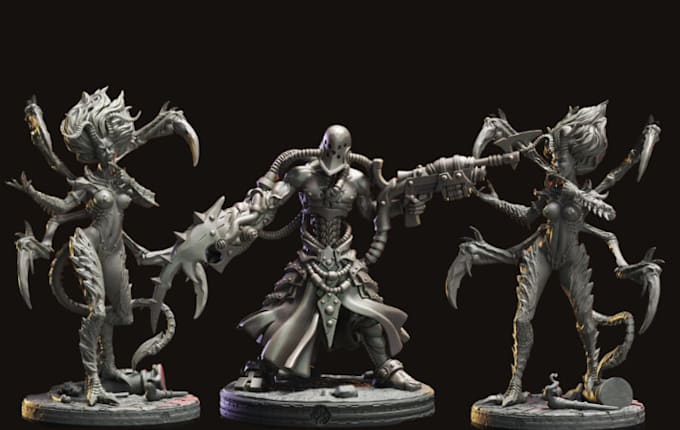 Bestseller - create custom character modeling, tabletop game character, dnd for 3d printing