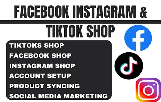 Gig Preview - Create facebook, instagram, tiktok shop US, UK account setup listing products