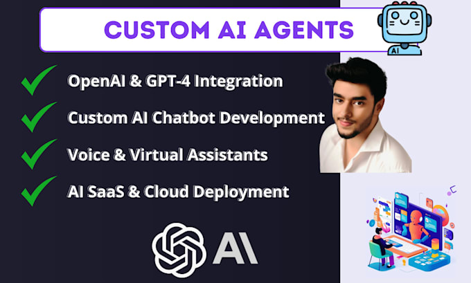 Bestseller - create any ai agent, ai saas, gpt 4 and chatgpt chatbots, ai voice agent