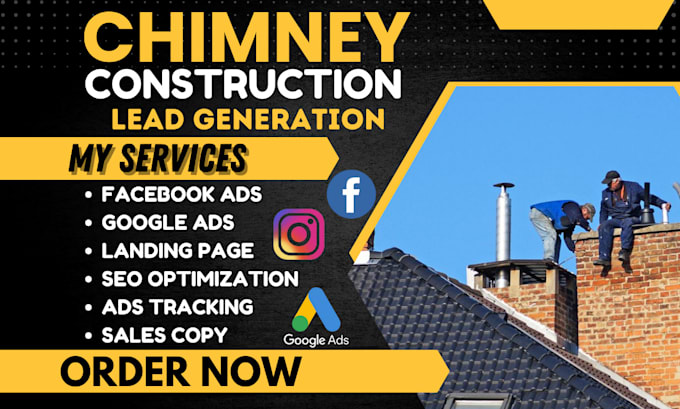 Gig Preview - Generate chimney construction leads chimney leads chimney cleaning leads