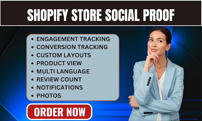 Gig Preview - Setup shopify store social proof instafeed air qikify toastibar stamped reputon