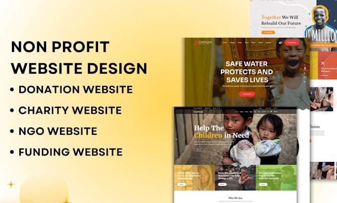 Gig Preview - Nonprofit website redesign non profit website non profit landing page