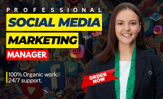 Gig Preview - Be your social media marketing manager