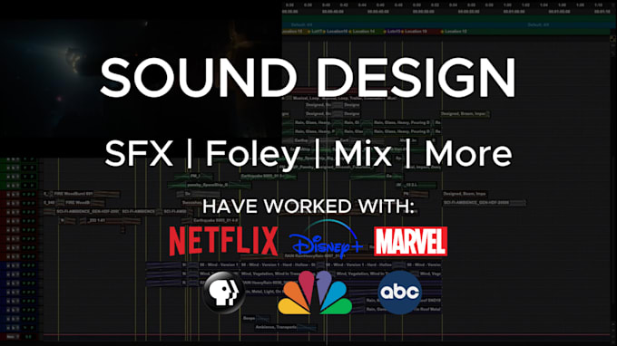 Gig Preview - Sound design, sound effects your trailer, video, game