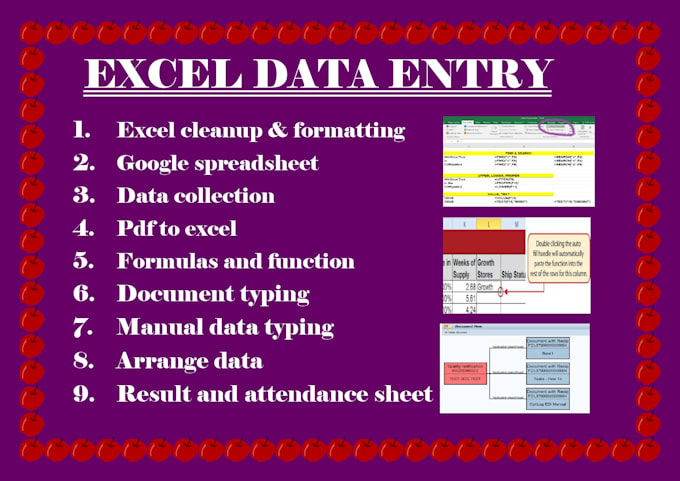 Gig Preview - Create custom microsoft excel spreadsheets google sheets