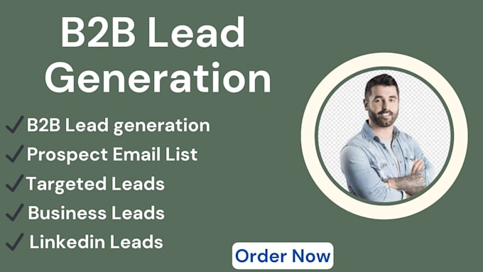 Gig Preview - Do b2b lead generation, and linkedin lead generation