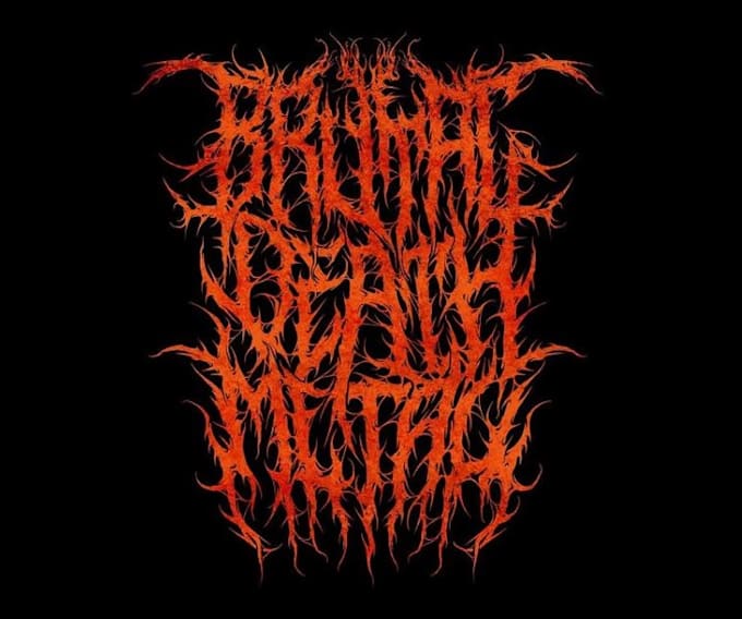 Gig Preview - Draw premium death metal logo for your band or brand